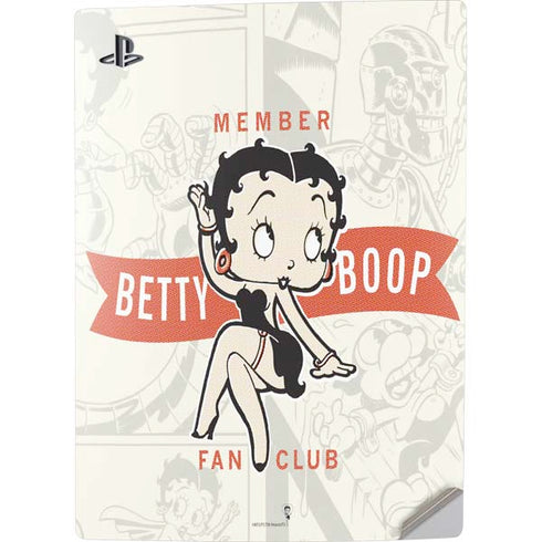 Betty Boop Member Fan Club PS5 Digital Edition Console Skin